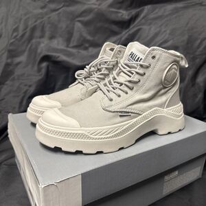 5.5 Men’s Palladium Pallakix Hi CVS Valor Gray Mens Canvas Combat Boots